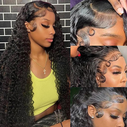 13x6HD Lace Wig Loose Deep full Frontal wig 100 Unprocessed Virgin Mink Human Hair Swiss Lace, Skin-melt Lace, Invisible Lace