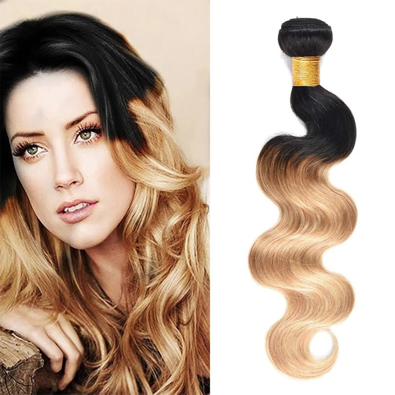 Ombre   Black and Blonde Body Wave 100% Virgin Human  Hair
