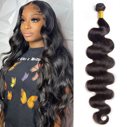 Single Drawn Raw Unprocessed Body Wave INDIAN RAW Hair natural Black 100% Human Hair|  Cuticle Aligned Single Donor Bundles