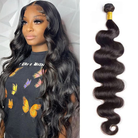 Single Drawn Raw Unprocessed Body Wave INDIAN RAW Hair natural Black 100% Human Hair|  Cuticle Aligned Single Donor Bundles