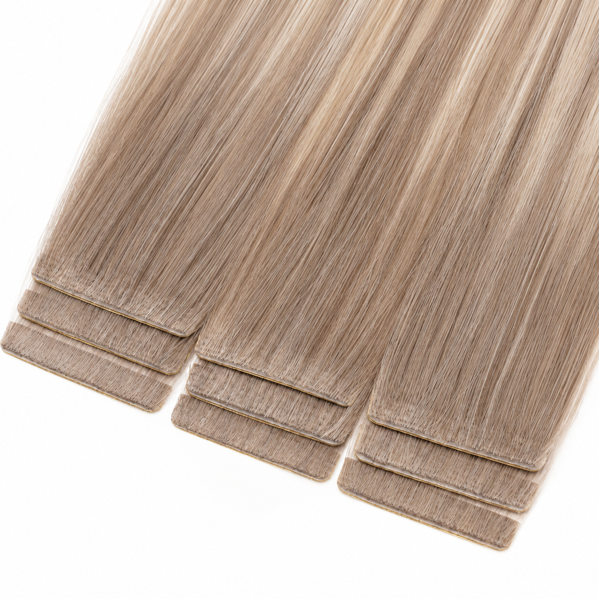 EXTENSIONES DE CABELLO CON CINTA INYECTADA, Extensiones de cinta invisibles y sin costuras, 100% cabello Remy de primera calidad Imagen principal del producto