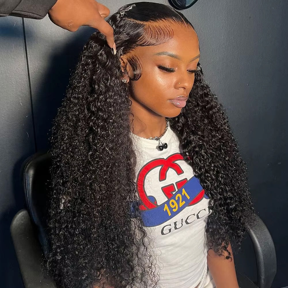 13x6HD Lace Frontal Wig Pineapple Wave 100% Human Hair Density 250% Free Part Swiss Lace, Skin-melt Lace, Invisible Lace