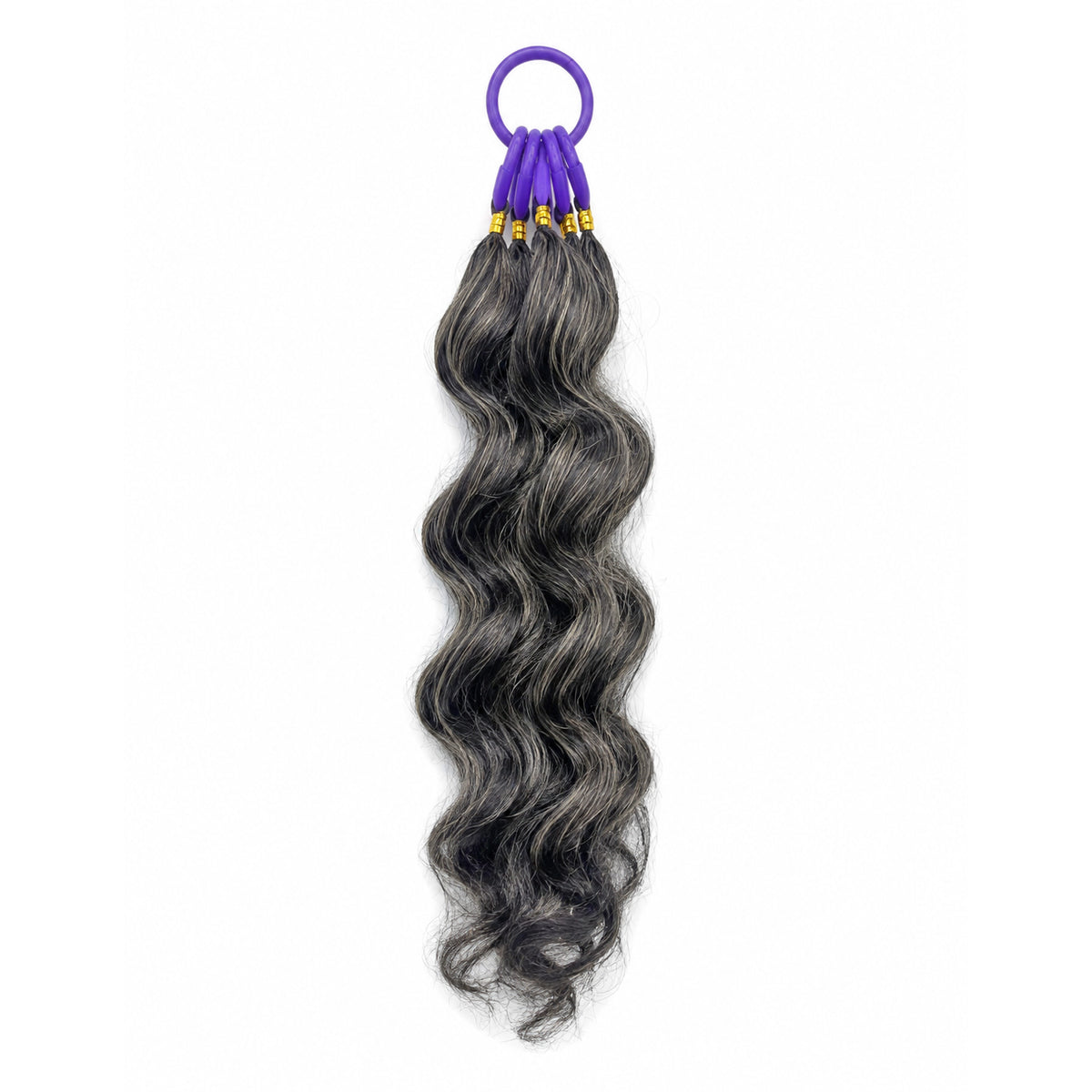 Gray Color Loose Wave Crochet  100% Human Hair -  Boho Braiding Hair For Miracle Knots (50g/Pack)