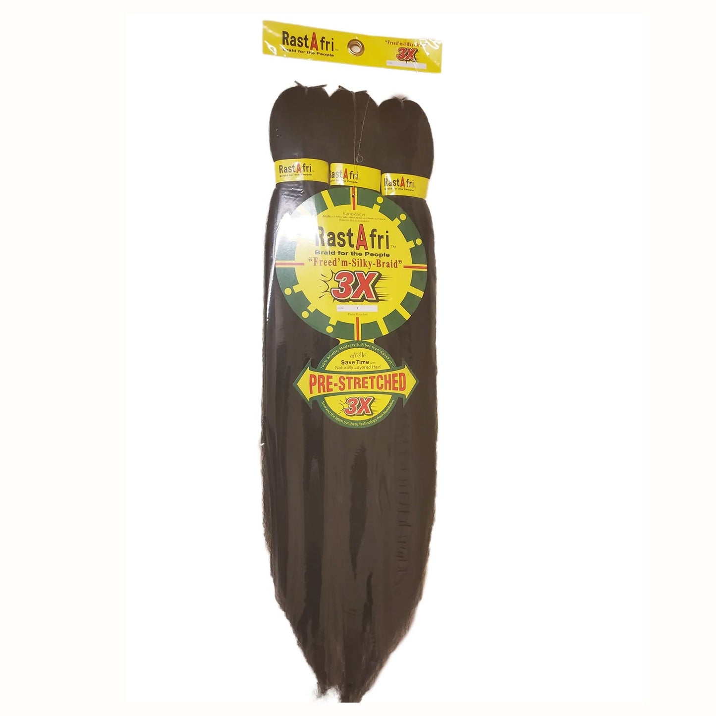 Freed'm Silky Braid RastAfri 3x Pre-Stretched RastAfri Braiding hair and plus line 52"