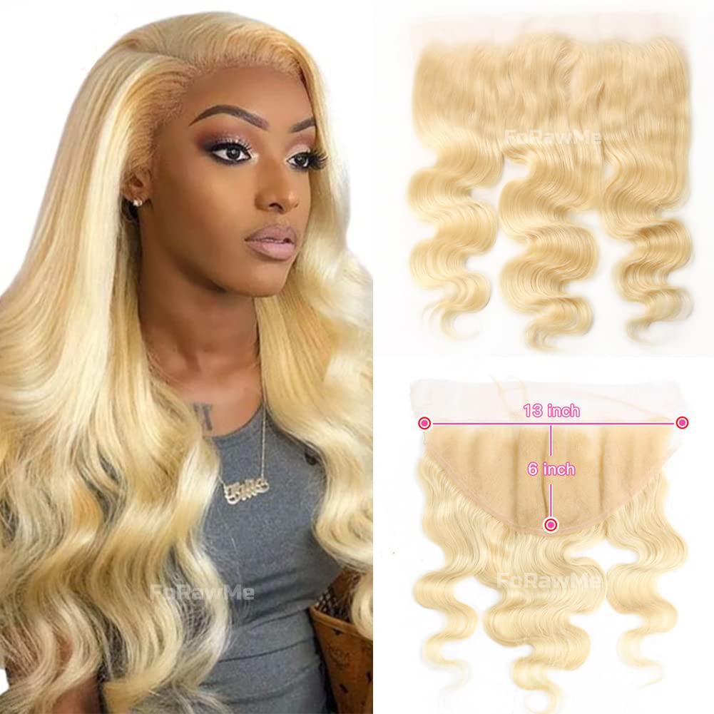 13x6 HD Lace Frontal 613 Blonde Body Wave 100% Human Hair Swiss Lace, Skin-melt Lace, Invisible Lace – Wider Part