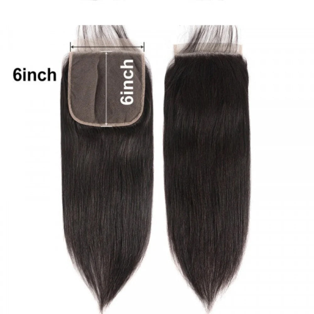 6x6 HD Lace Closure – Straight, Body Wave, Deep Wave & Loose Wave Human Hair | Maximum Coverage, Skin-Melt HD Lace