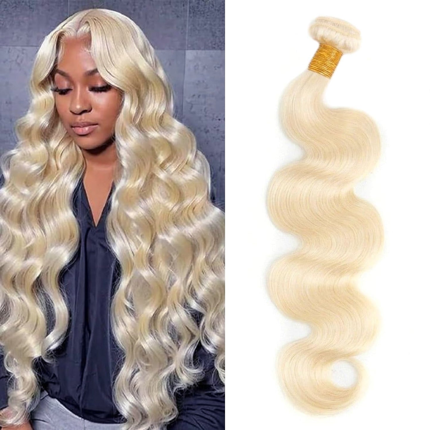 Platinum Blonde Body Wave 100% Quality Human Hair | Unprocessed Mink Virgin Remy Bundles Single Donor Cuticle Intact #60