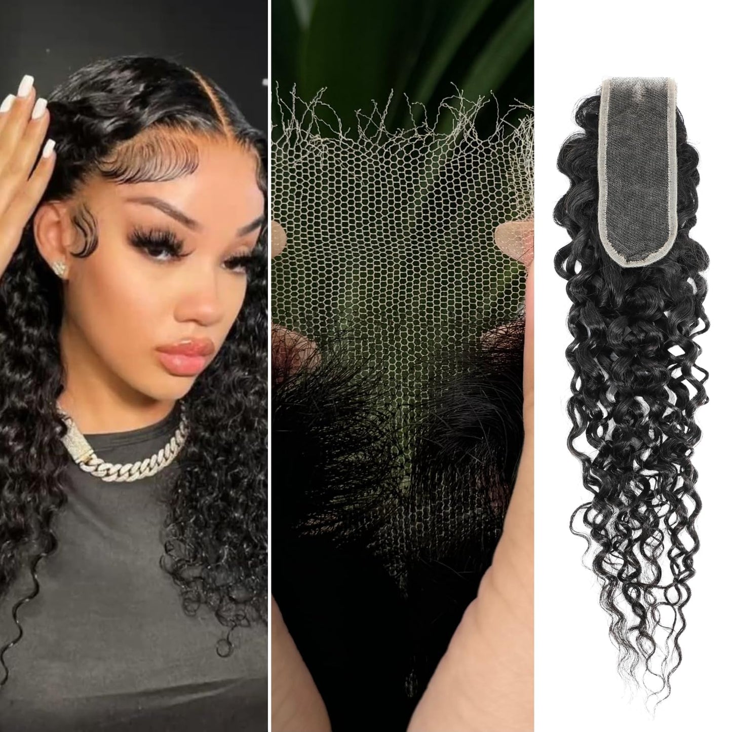2x6 HD Lace Closure Natural Wave – Brazilian Virgin Human Hair | Pre-Plucked, Skin-Melt HD Lace