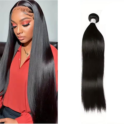Ustar Master Blend Straight Hair Bundles | Natural Black 1B | 12"-30" | Human Hair + Premium Fibers