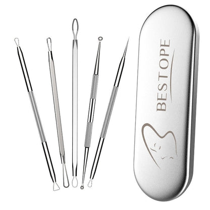 BESTOPE Blackhead Remover Pimple Extractor Tool With De La Cruz 10% Sulfur Ointment Acne Medication
