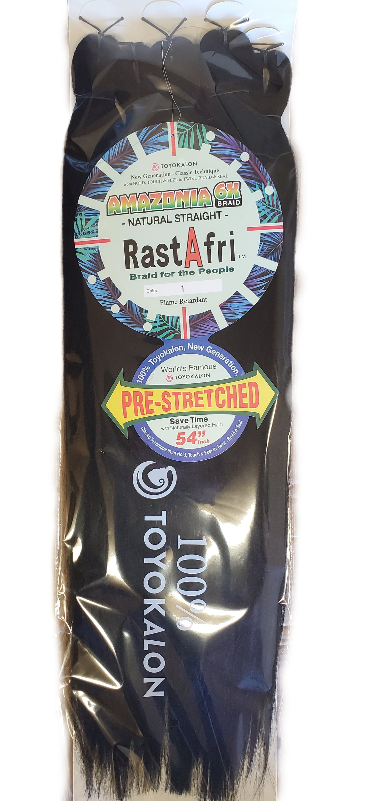 Wholesale RastAfri amazonia 6x braid 54" pre-stretched braiding