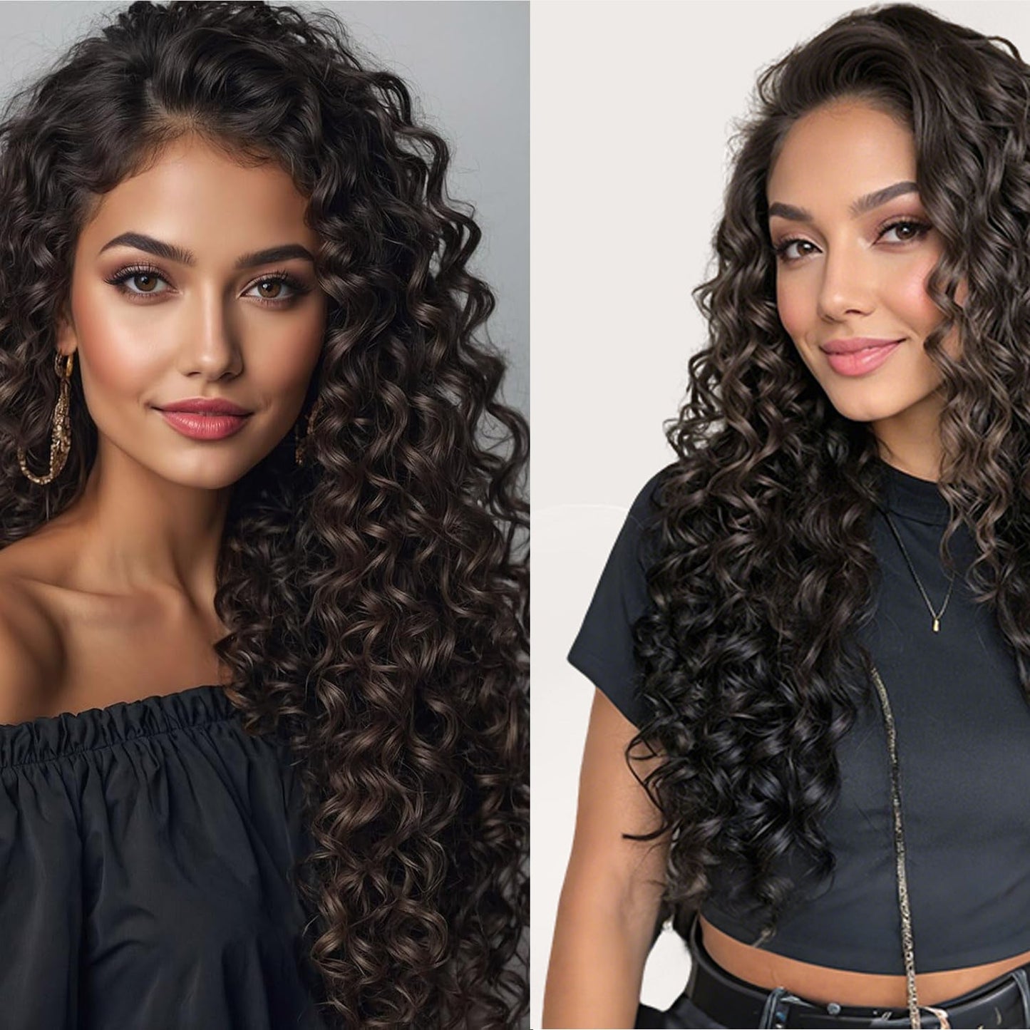 Dark Brown (#2) Jerry Curly 100% Human Hair Bundles | Soft Curls & Natural Blend | Single Donor Cuticle Intact 100g