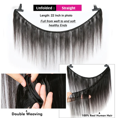 Better Hair, Less Money - Master Blend hair Straight Color 1B Human Hair with High Quality Fibers for quick wave, ponytail 1 3 4 Bundles 1B 12 14 16 18 20 22 24 26 28 30 Inch
