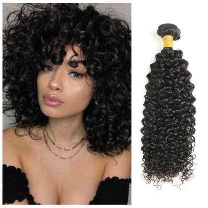 00% Virgin Remy hair Bundles Natural Color Jerry Curly