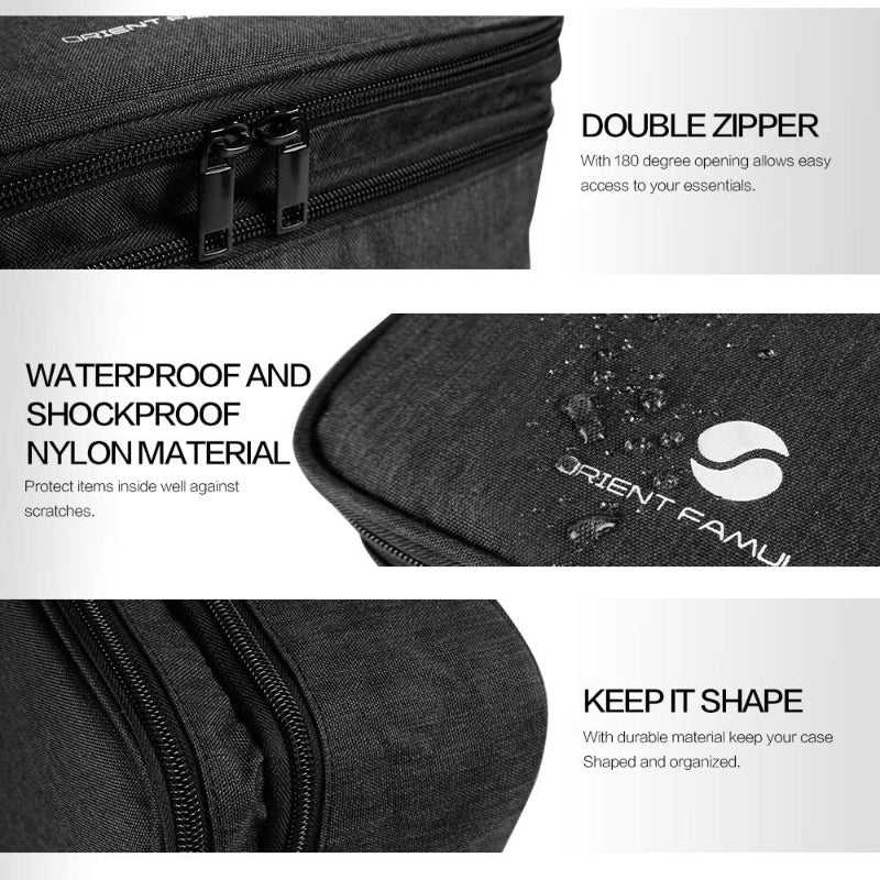 Travel Electronics Waterproof Cable Organizer Bag-Black