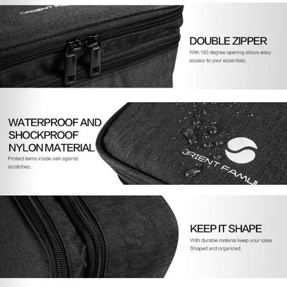 Travel Electronics Waterproof Cable Organizer Bag-Black
