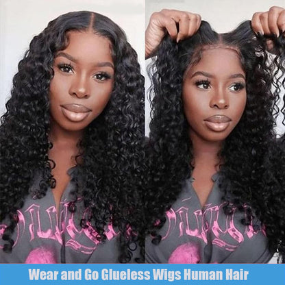 5x5 Lace Wear To Go Glueless Jerry Curl Lace Closure Wig 100 Virgin Human Hair Natural Color Wig