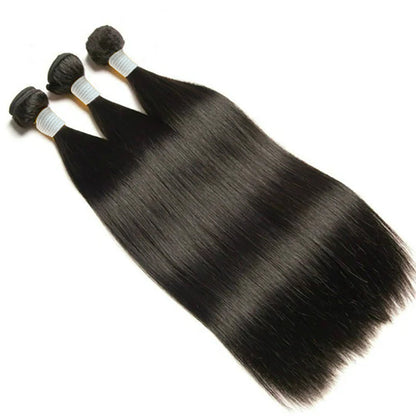 Holiday Deals : 3 bundles Straight Natural black Affordable hair 100 Human Hair on sale