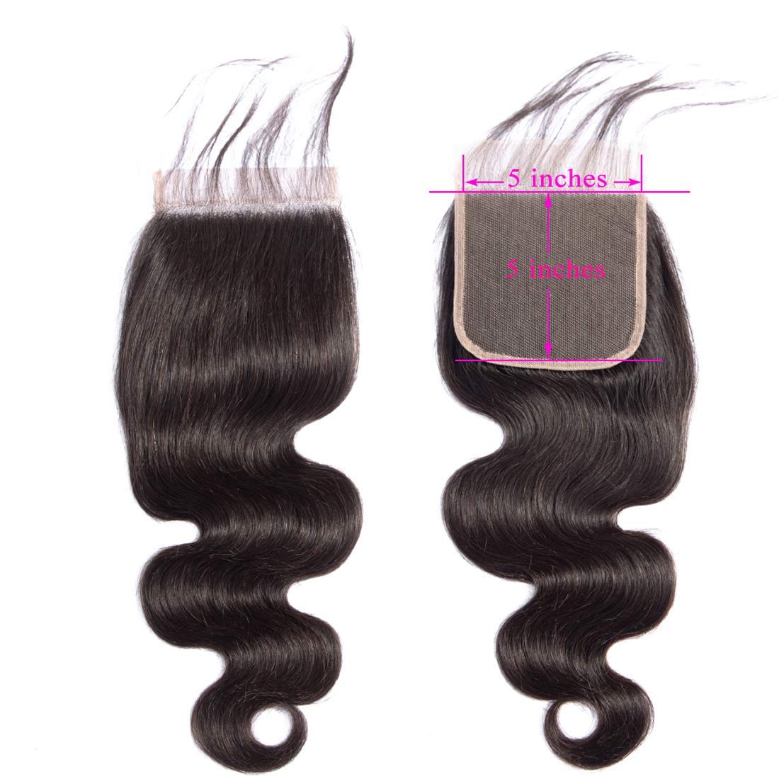 Body Wave Transparent Lace Closure 