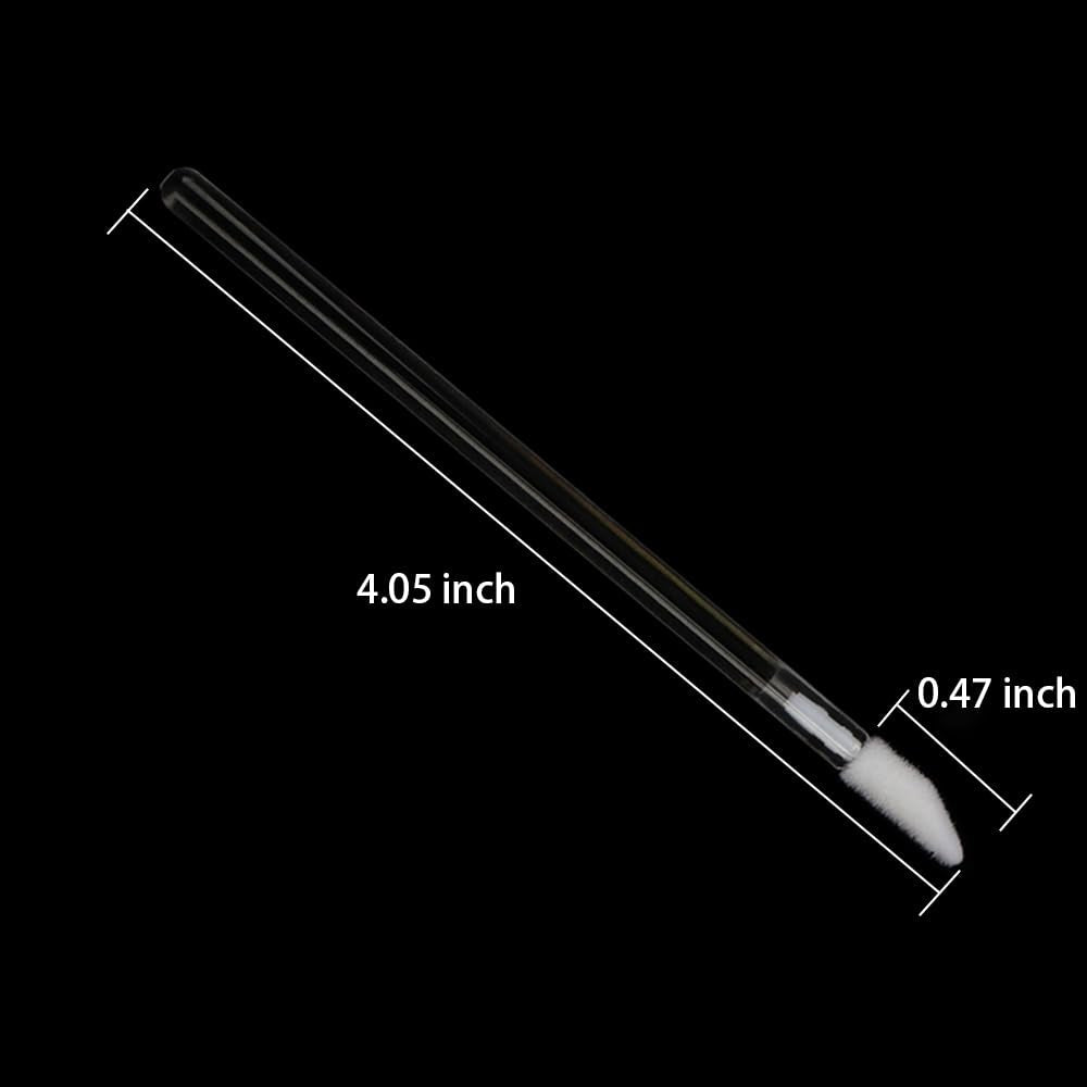 200 Pieces Disposable Lip Brushes Premium Lipstick Gloss Wands Applicator Makeup Tool Kits, White Handle