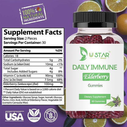 Gummies for Adults with Vitamin C & Zinc