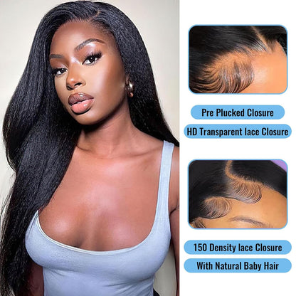 13x6 HD Lace Frontal Kinky Straight – Unprocessed Mink Virgin Human Hair