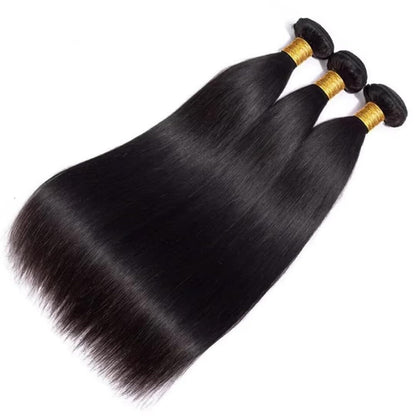 Natural Black Mink Straight Hair Bundles – 100% Unprocessed Virgin Remy Human Hair