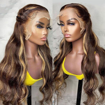 Honey Blonde Ombre Body Wave Wig 