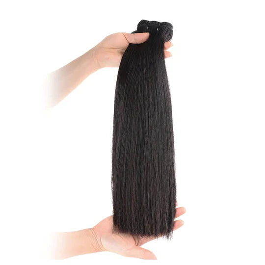 ZAVARIA HAIR Cabello humano indio virgen, lacio, de doble estirado, puntas completas, color negro