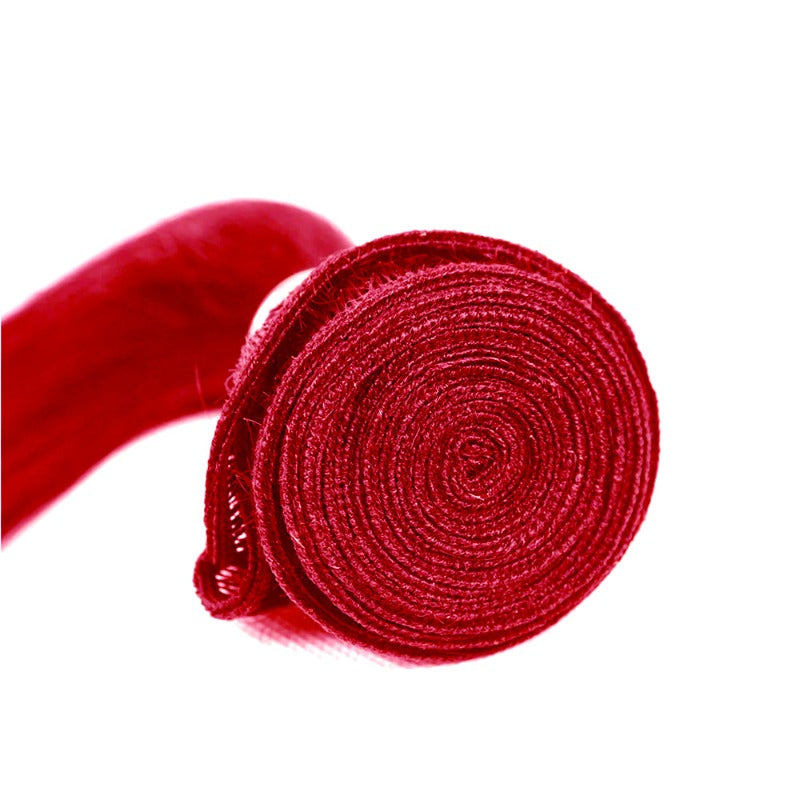 Straight Mink Hair Red Color 100% Human Hair