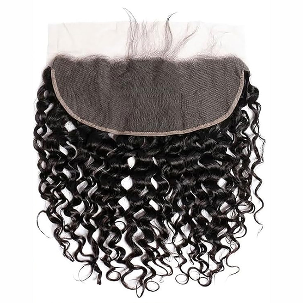 13x6 HD Lace Frontal Water Wave – Unprocessed Mink Virgin Human Hair | 6-Inch Deep Part, Skin-Melt HD Lace
