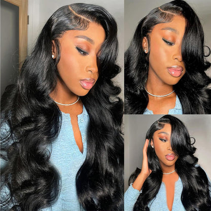 13x6HD Lace Wig Loose Bounce Full Frontal Wig High Quality Human Hair Wig 180 Free Part Swiss Lace, Skin-melt Lace, Invisible Lace