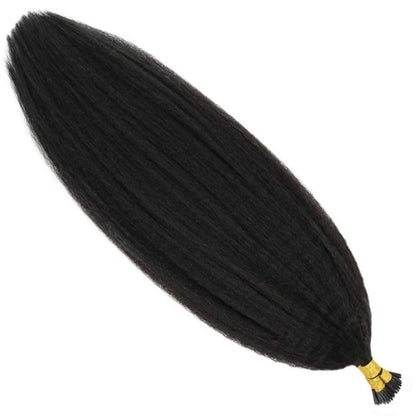 I-tip Premium Hair Extensions Natural Black Straight, Deep Wave, Kinky Straight – 100% Human Hair, Pre-Bonded