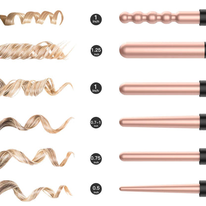 6 IN 1 COMPLETE CURLER SET