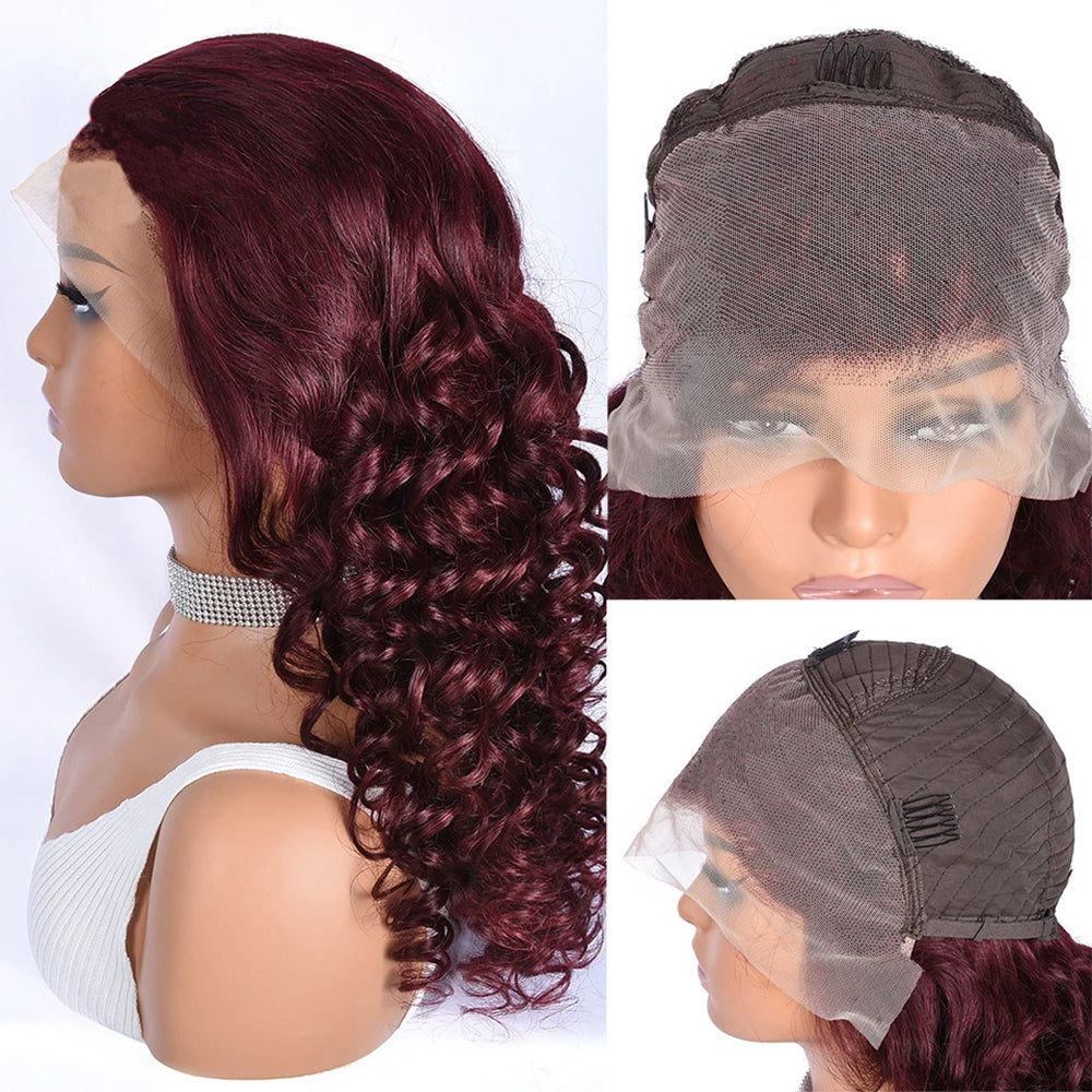 Burgundy Loose Wave wig