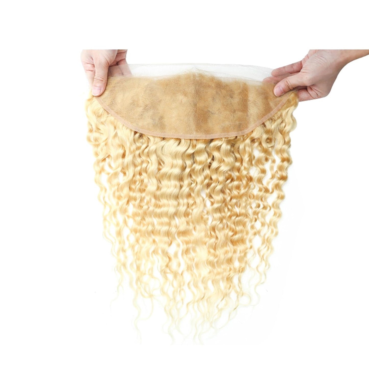 13x4 HD Lace Frontal 613 Blonde Deep Wave 100% Human Hair Swiss Lace, Skin-melt Lace, Invisible Lace – Ear to Ear