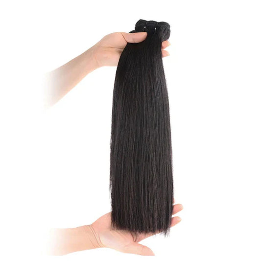 ZAVARIA HAIR Double Drawn Full End Unprocessed Straight INDIAN RAW Hair Black