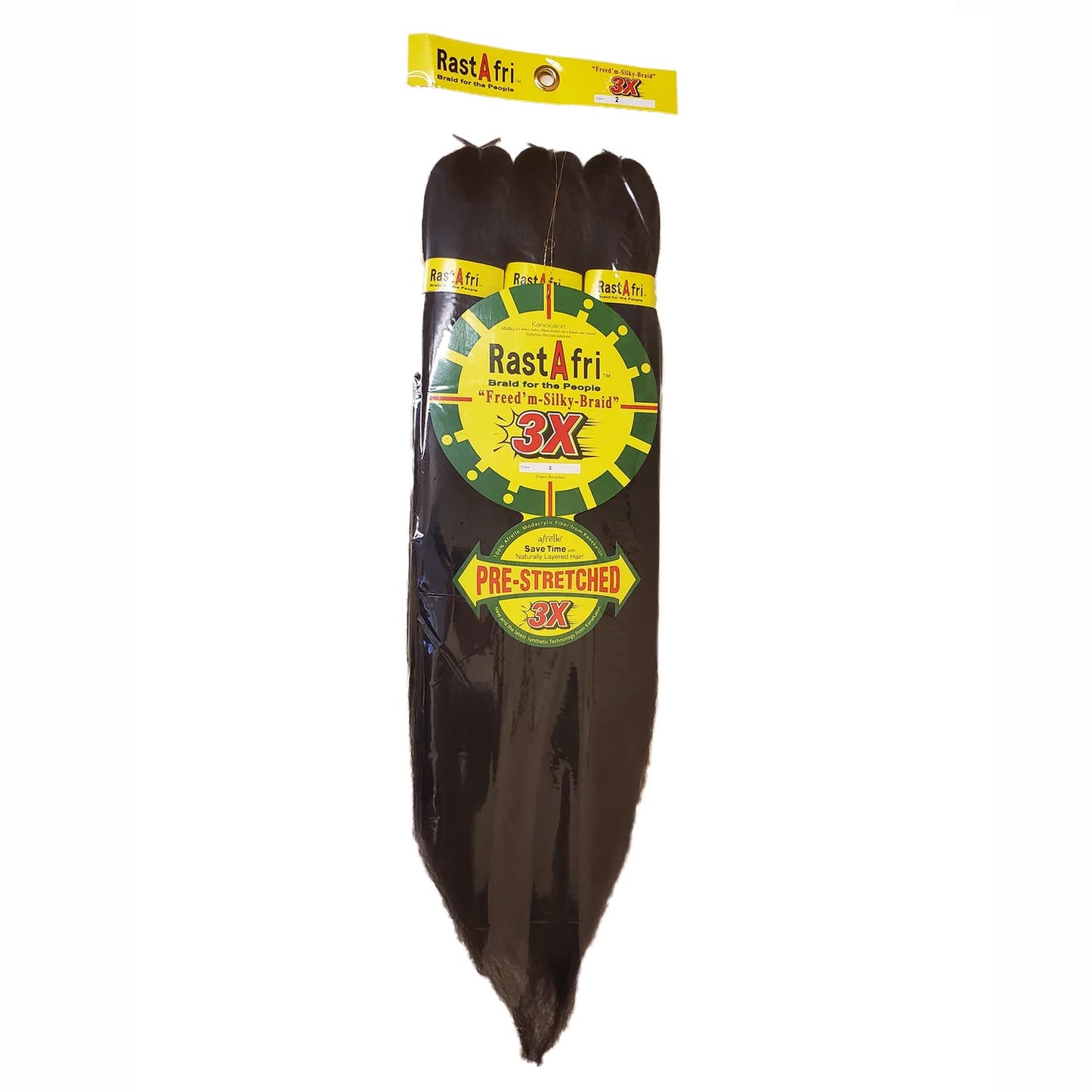 Freed'm Silky Braid RastAfri 3x Pre-Stretched RastAfri Braiding hair and plus line 52"