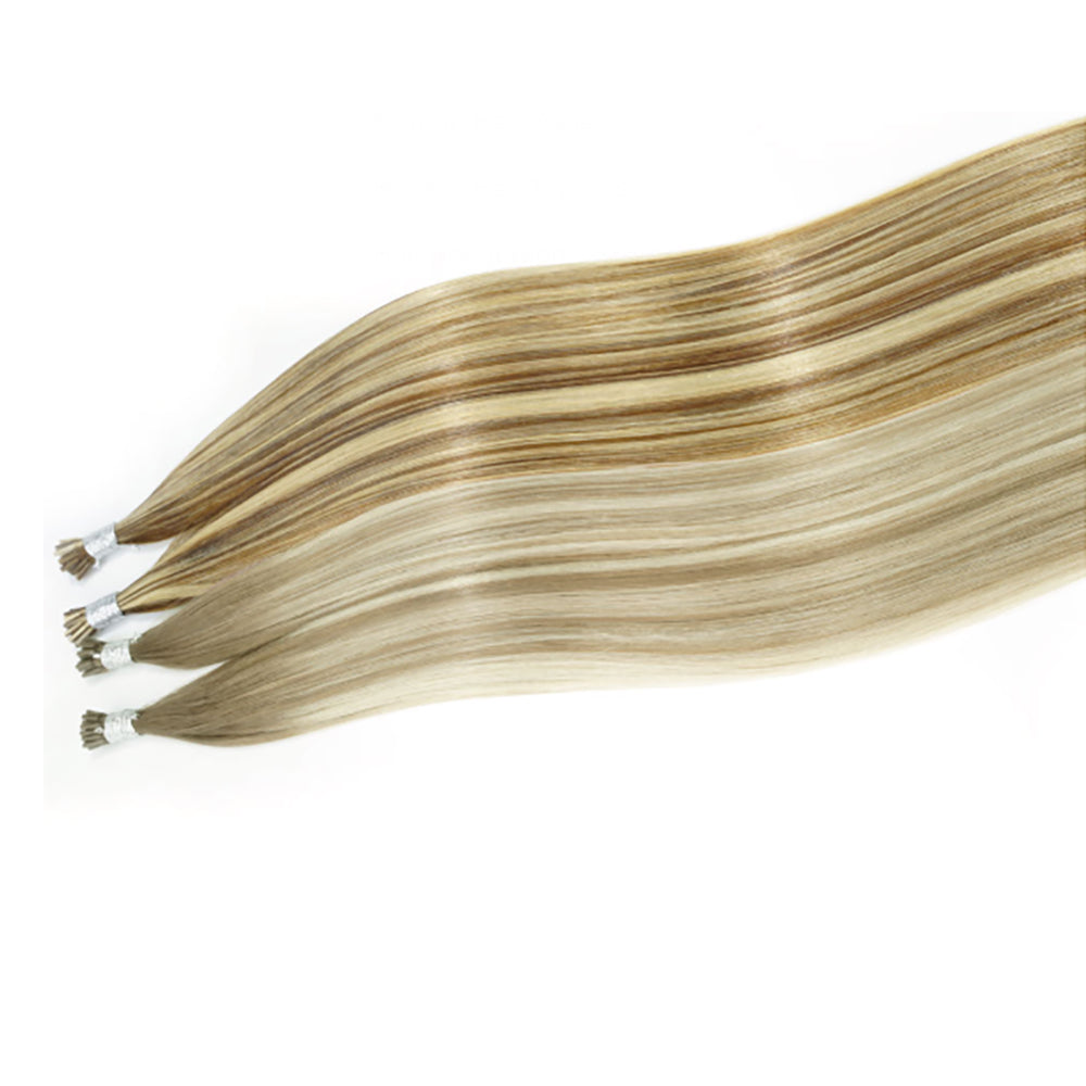 Extensiones de cabello con punta en I (I-TIP) de queratina, 100% cabello humano Remy de primera calidad Imagen secundaria del producto