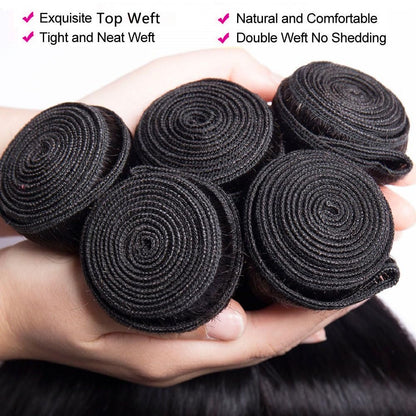 Holiday Deals : 3 bundles Straight Natural black Affordable hair 100 Human Hair on sale