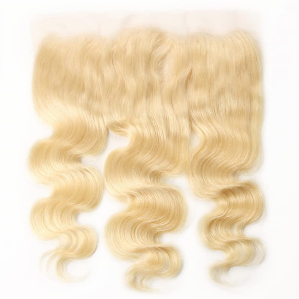 13x6 HD Lace Frontal 613 Blonde Body Wave 100% Human Hair Swiss Lace, Skin-melt Lace, Invisible Lace – Wider Part