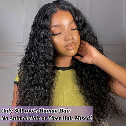 5x5 HD Lace Closure Water Wave – Brazilian Natural Virgin Remy Human Hair | Pre-Plucked, Skin-Melt HD Lace