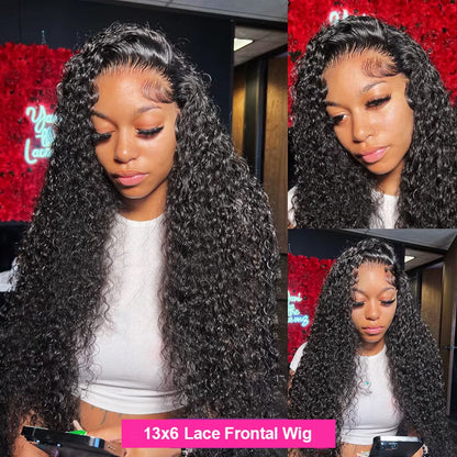 13x6HD Lace Frontal Wig Pineapple Wave 100% Human Hair Density 250% Free Part Swiss Lace, Skin-melt Lace, Invisible Lace
