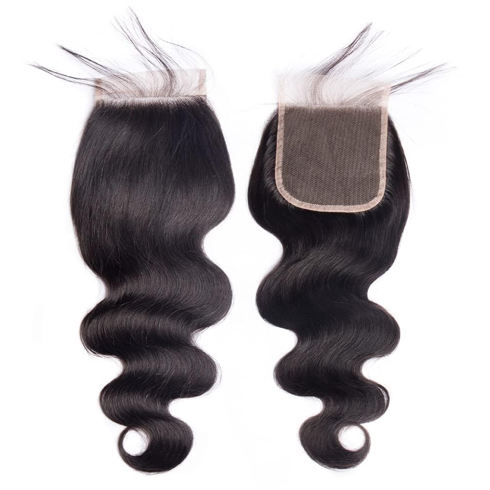 4x4 HD Lace Closure Body Wave – 100% Unprocessed Brazilian Virgin Human Hair | Pre-Plucked, Skin-Melt HD Lace