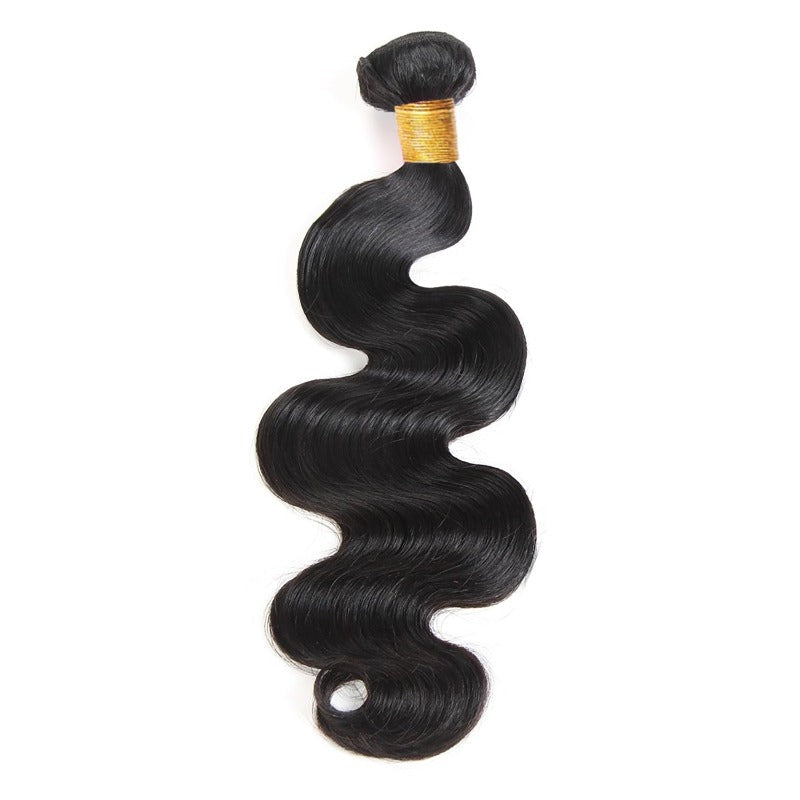Human Hair bundle Natural Black Body Wave 