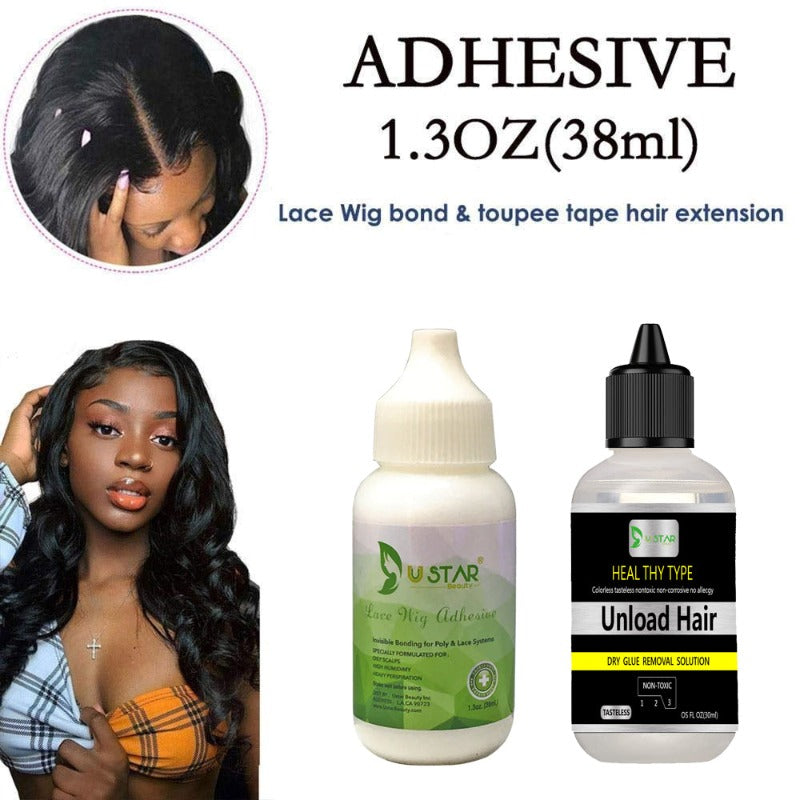 Ustar 1.3 Oz Lace Wig Frontal Closure Hair Replacement Adhesive