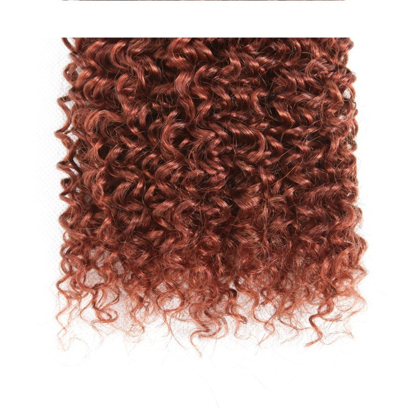 Auburn Jerry Curly 100% Human Hair