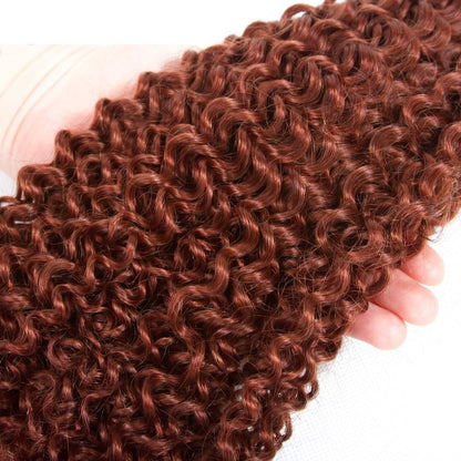 Auburn Jerry Curly 100% Human Hair