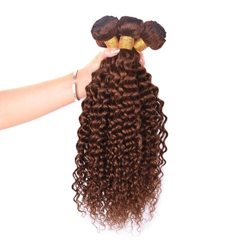 Auburn Jerry Curly 100% Human Hair
