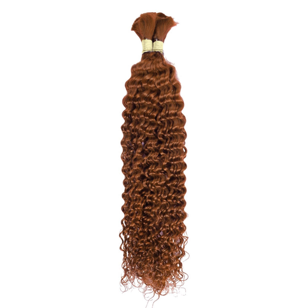 Human Braiding Hair Jerry Curl Bulk Hair Extensions 100g/Bundle Color Natural Black, Burgundy, 33#, 1B/99J